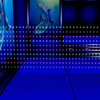 rideaux multicouleur